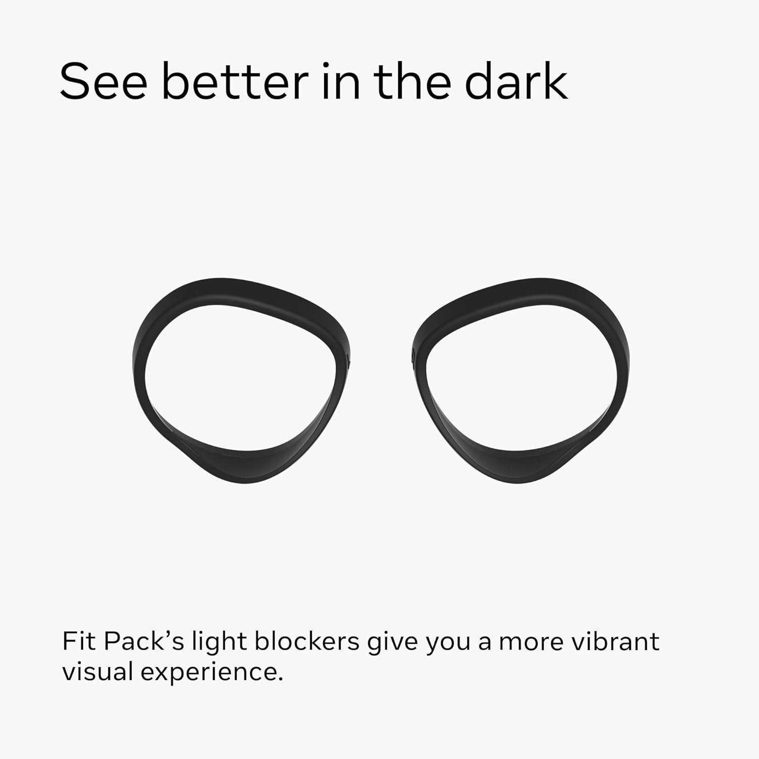 imageMeta Quest 2 Fit Pack with Two AlternateWidth Facial Interfaces and Light Blockers  VR