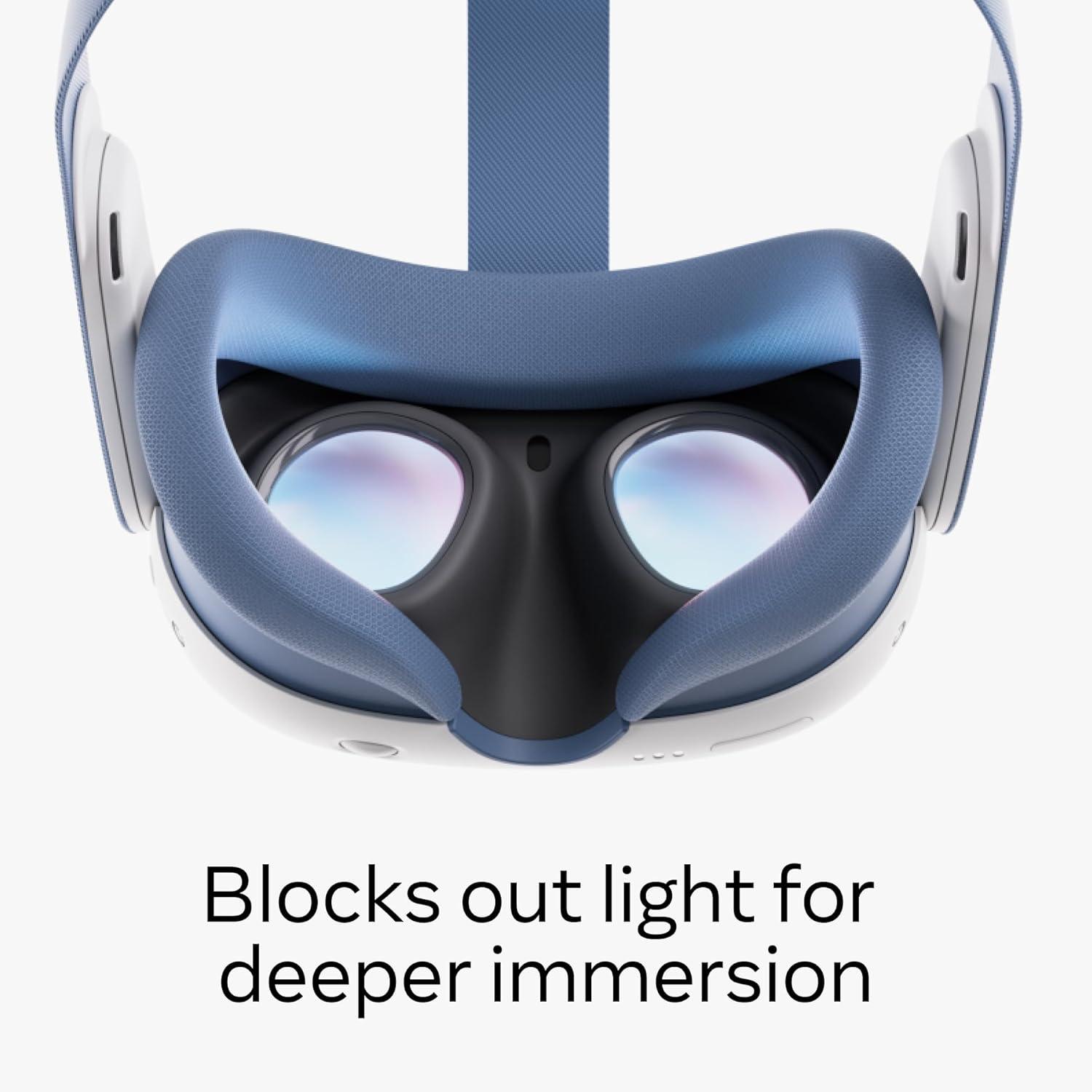imageMeta Quest 3 Silicone Facial InterfaceElemental Blue w Strap