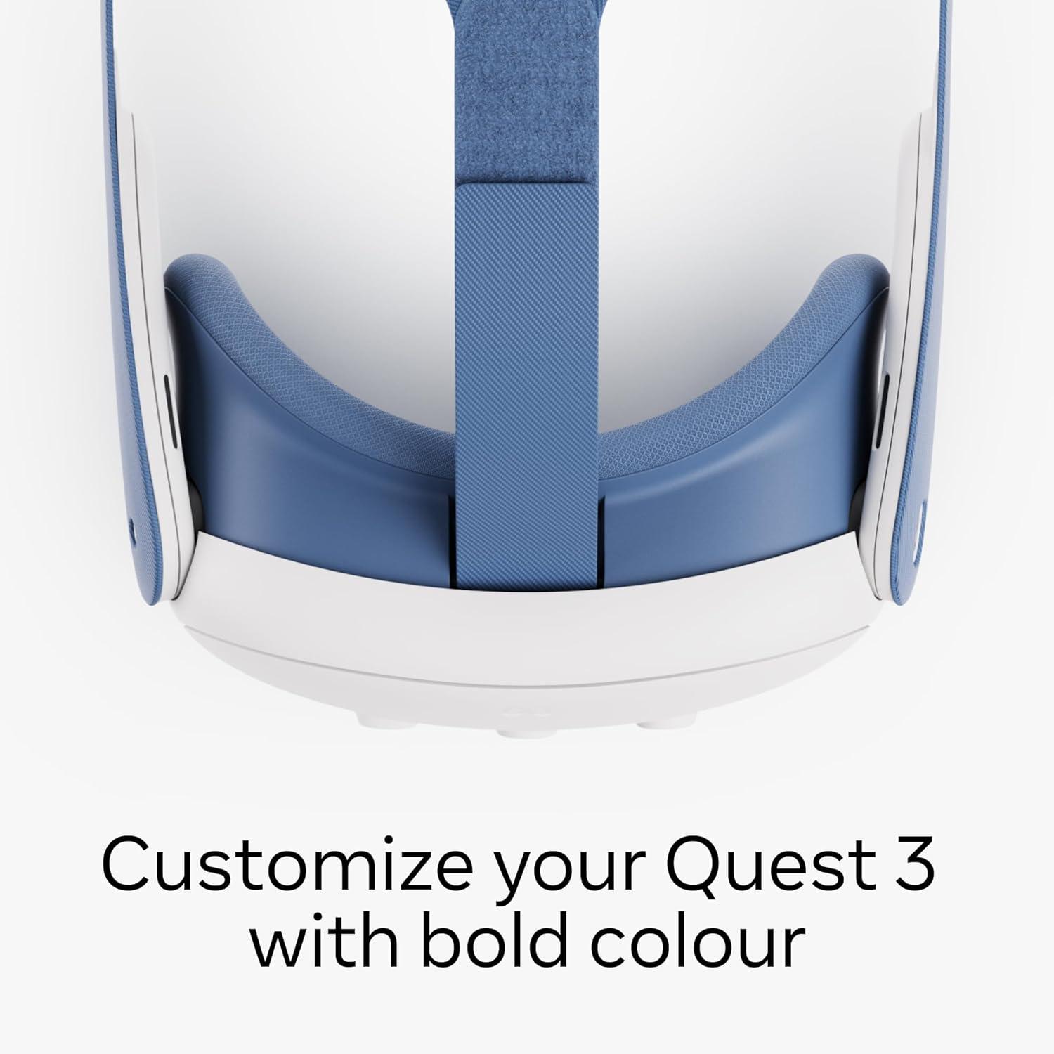 imageMeta Quest 3 Silicone Facial InterfaceElemental Blue w Strap