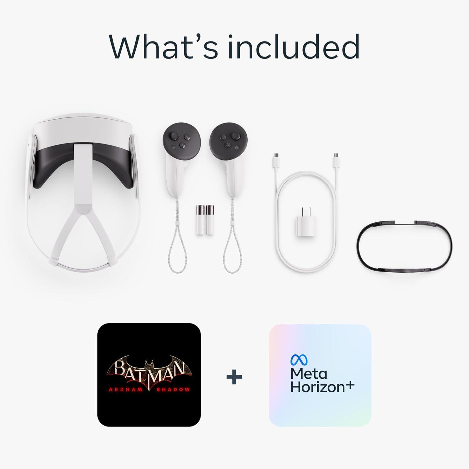 imageMeta Quest 3S 128GB  Dive into Mixed Reality  Unreal device Unreal price  Gorilla Tag Cardboard Hero Bundle  Amazon Exclusive256GB Batman Included