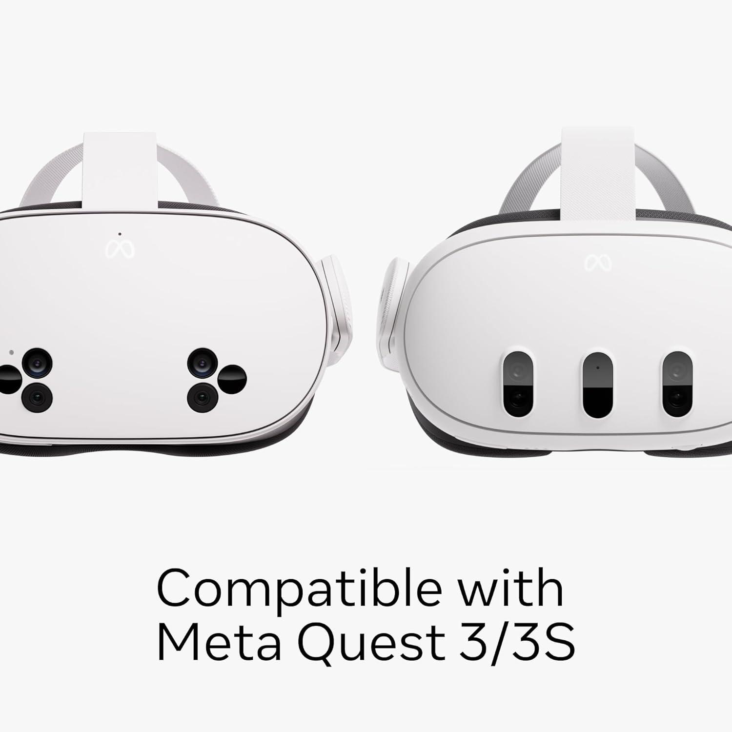 imageMeta Quest Compact Charging Dock  Works with Meta Quest 33S  Extended Headset Charging Cable  Wireless Charging for Touch Plus Controllers