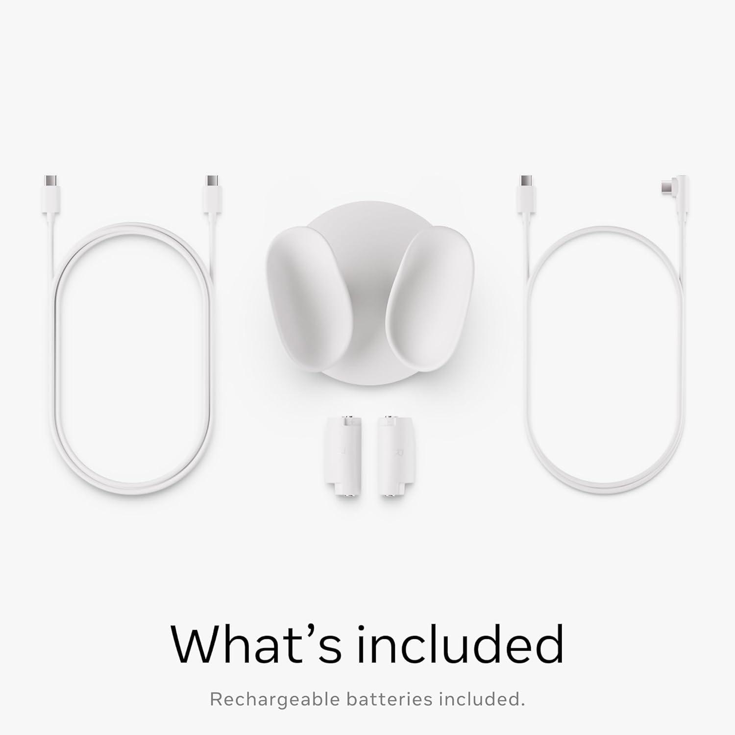 imageMeta Quest Compact Charging Dock  Works with Meta Quest 33S  Extended Headset Charging Cable  Wireless Charging for Touch Plus Controllers