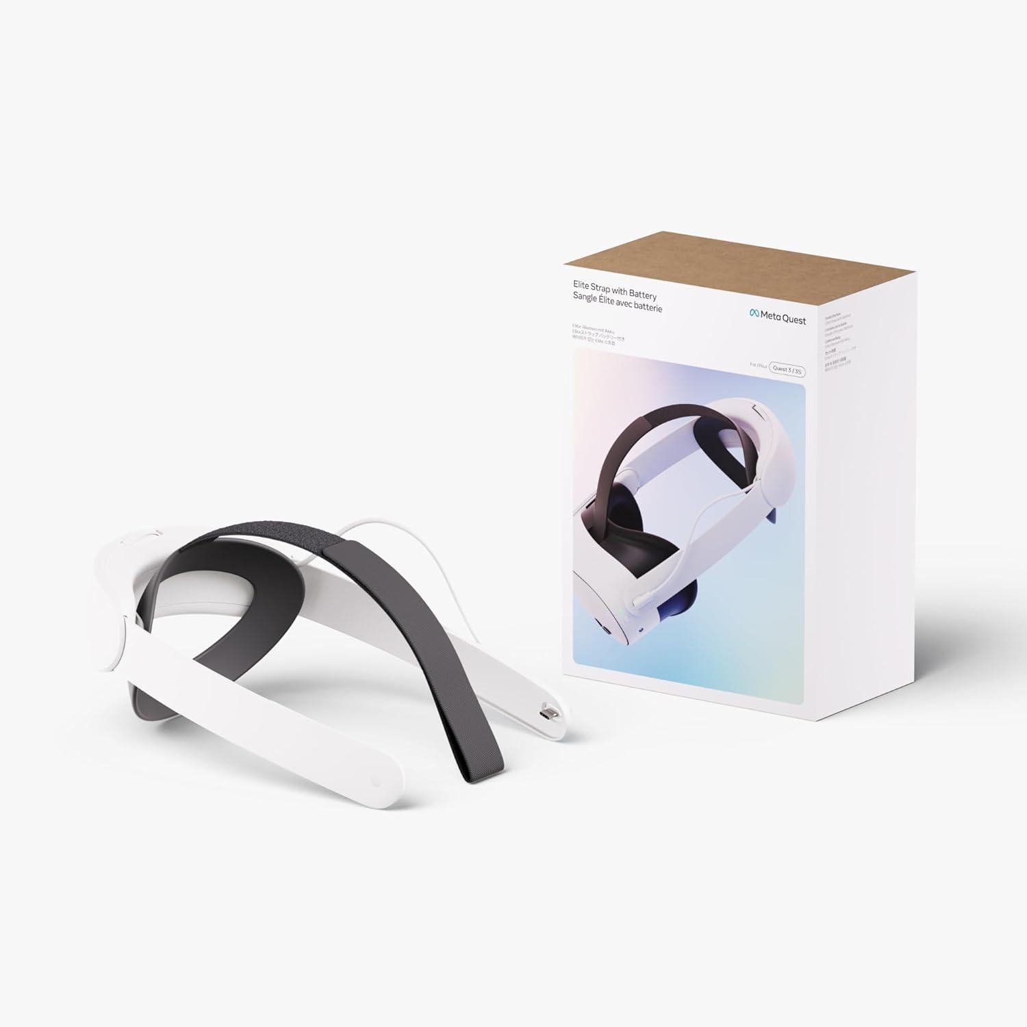 imageMeta Quest Link Cable  Virtual Reality Headset Cable for Quest  16FT 5M  PC VRElite Strap with Battery