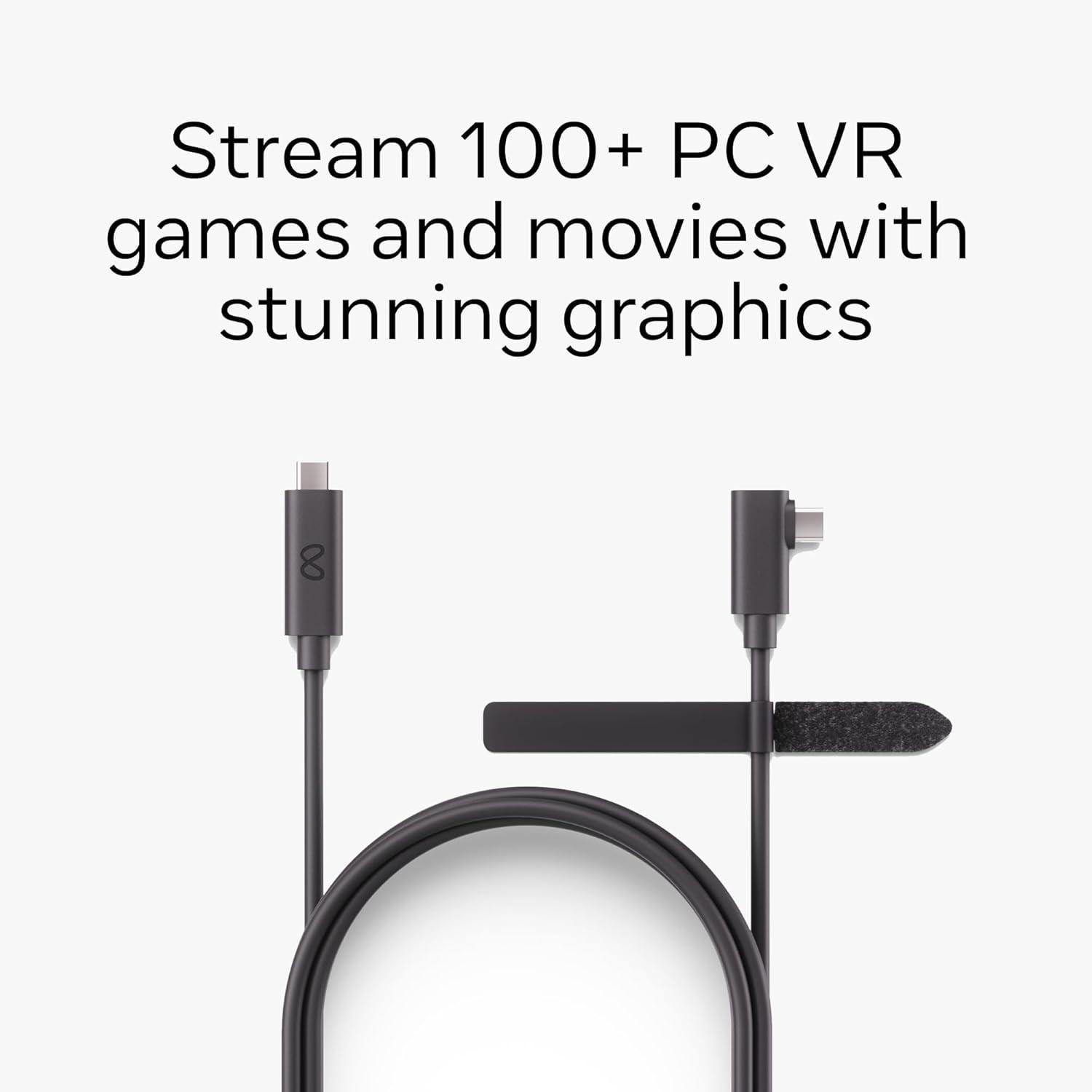 imageMeta Quest Link Cable  Virtual Reality Headset Cable for Quest  16FT 5M  PC VRLink Cable
