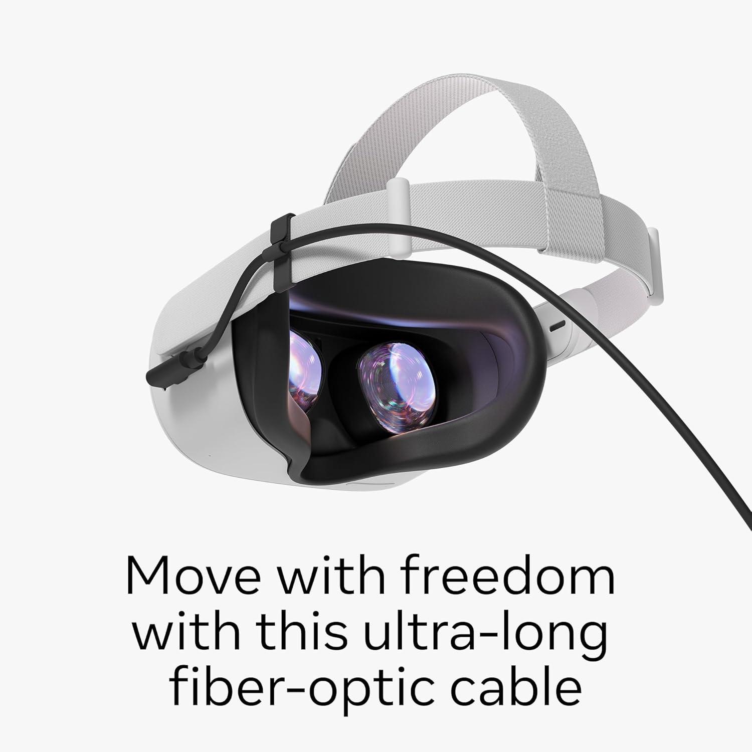 imageMeta Quest Link Cable  Virtual Reality Headset Cable for Quest  16FT 5M  PC VRLink Cable