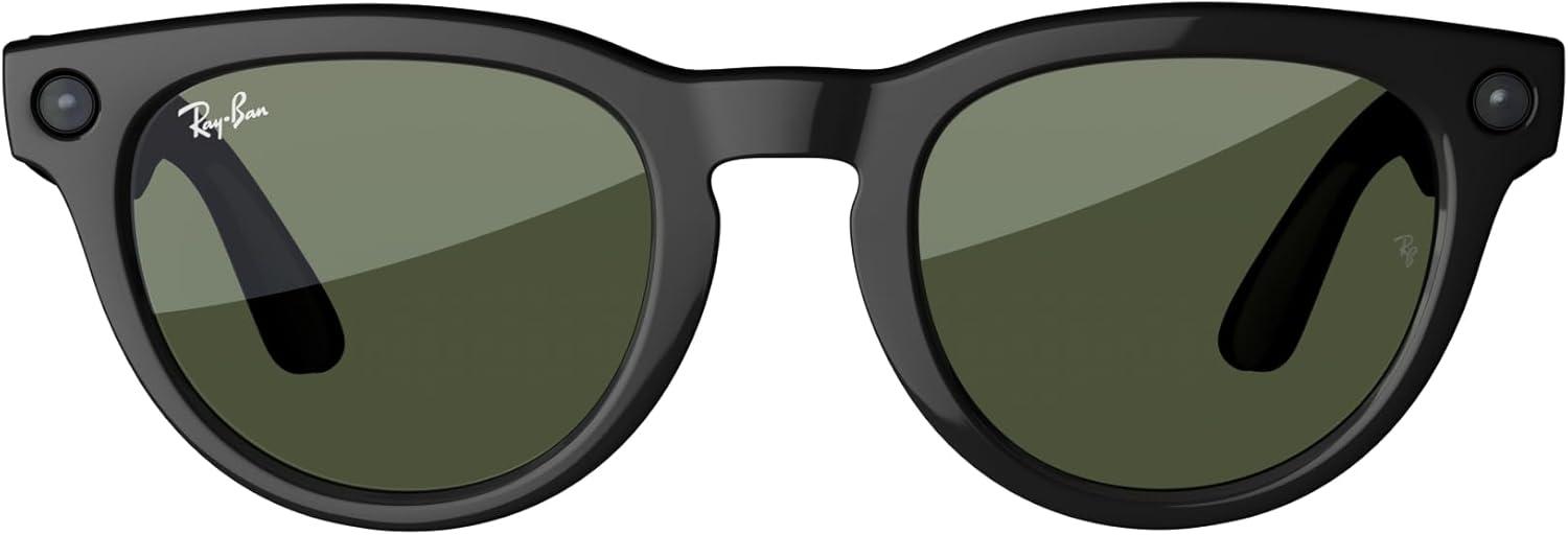 imageMeta RayBan Glasses HeadlinerShiny Black  G15 Green
