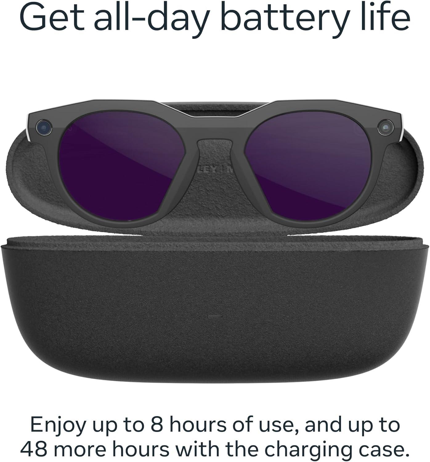 imageOakley  Meta HSTNBlack Frame  Clear to Amethyst Transitions Lenses
