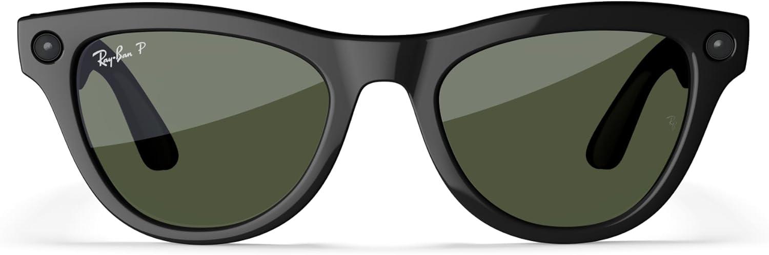 imageRayBan Meta Glasses SkylerShiny Back  Polarized G15 Green