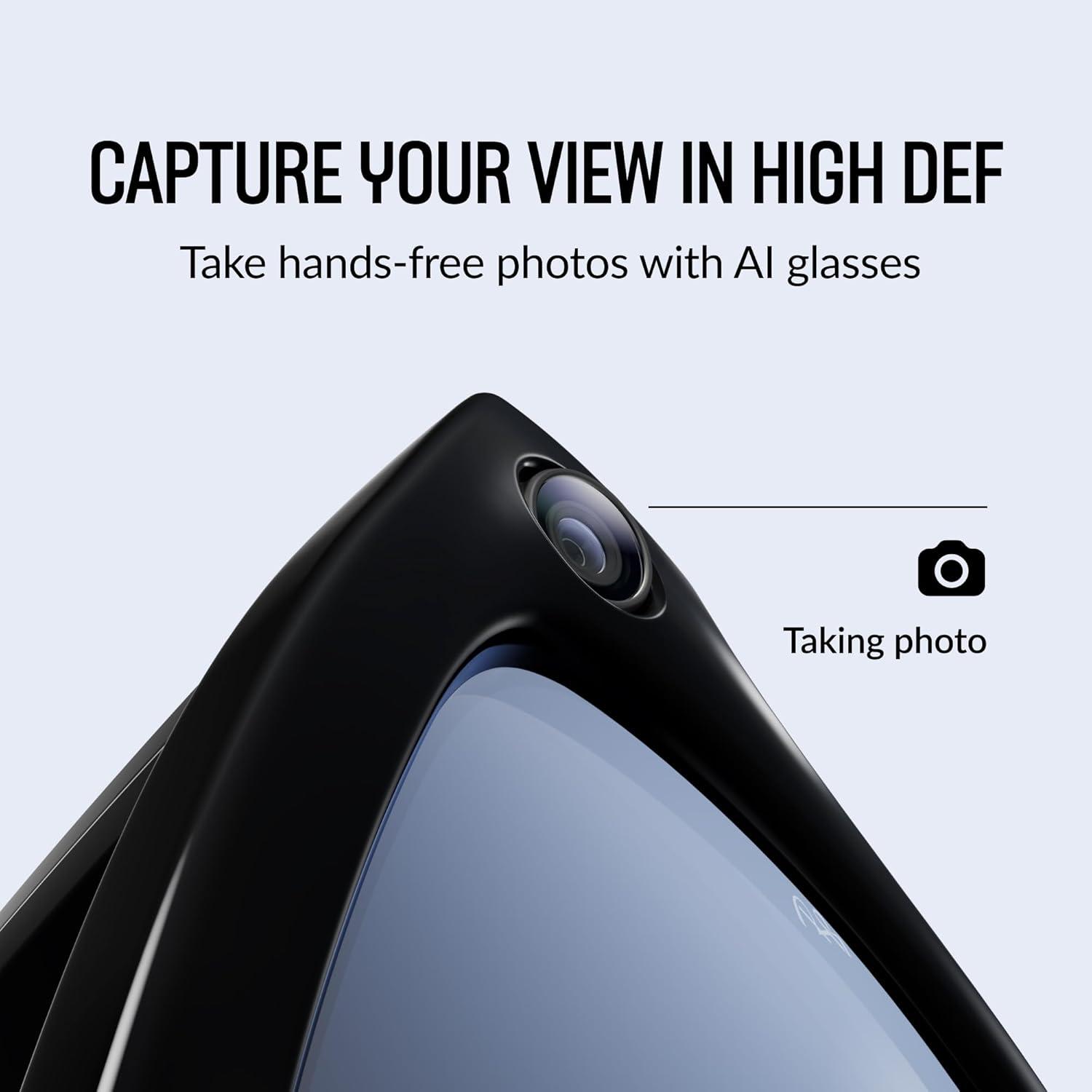 imageRayBan Meta Glasses WayfarerMatte Black  Clear to Graphite Green Transitions