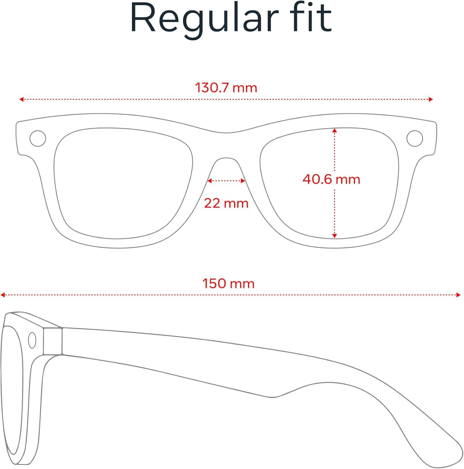 imageRayBan Meta Glasses WayfarerMatte Jeans Transparent  Polarized Dusty Blue