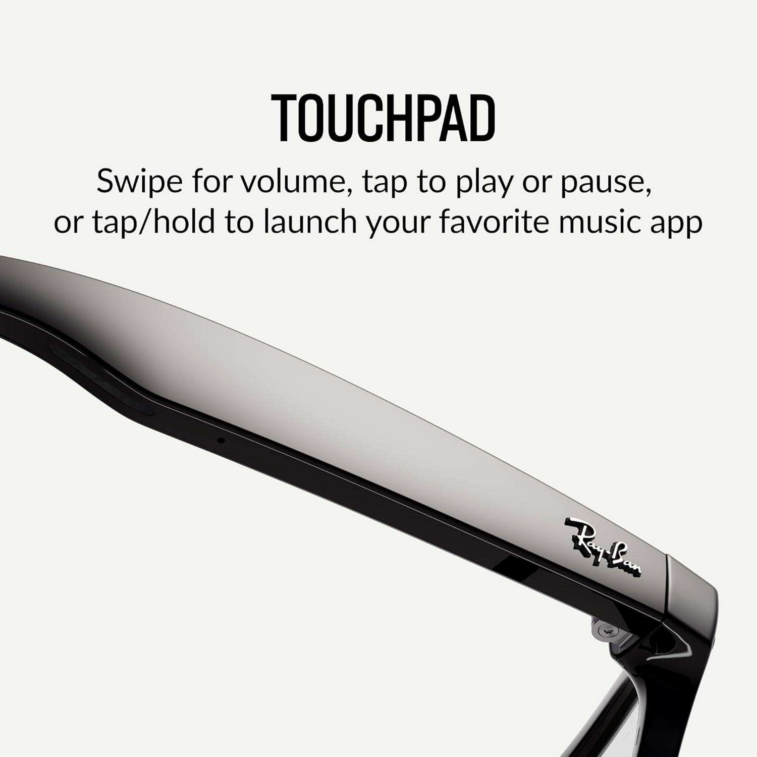 imageRayBan Meta Glasses WayfarerShiny Black  Clear