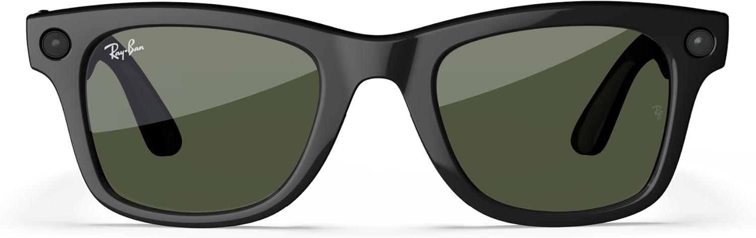 imageRayBan Meta Glasses WayfarerShiny Black  G15 Green
