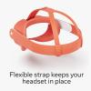 imageMeta Quest 3 Silicone Facial InterfaceBlood Orange w Strap