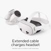 imageMeta Quest Compact Charging Dock  Works with Meta Quest 33S  Extended Headset Charging Cable  Wireless Charging for Touch Plus Controllers
