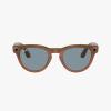 imageMeta RayBan Headliner Standard Smart Glasses  Shiny Caramel Transparent Teal Blue