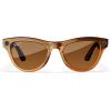 imageRayBan Meta Glasses SkylerShiny Caramel Transparent  Polarized Brown