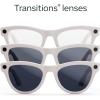imageRayBan Meta Glasses SkylerShiny Chalky Gray  Clear to Sapphire Transitions