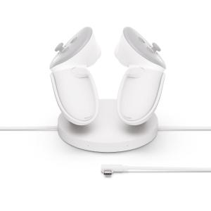 imageMeta Quest Compact Charging Dock  Works with Meta Quest 33S  Extended Headset Charging Cable  Wireless Charging for Touch Plus Controllers
