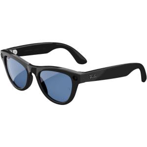 imageRayBan Meta Glasses SkylerSkyler  Shiny Black  Transitions Cerulean Blue