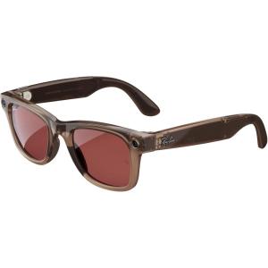 imageRayBan Meta Glasses WayfarerWarm Stone  Transitions Watermelon Red
