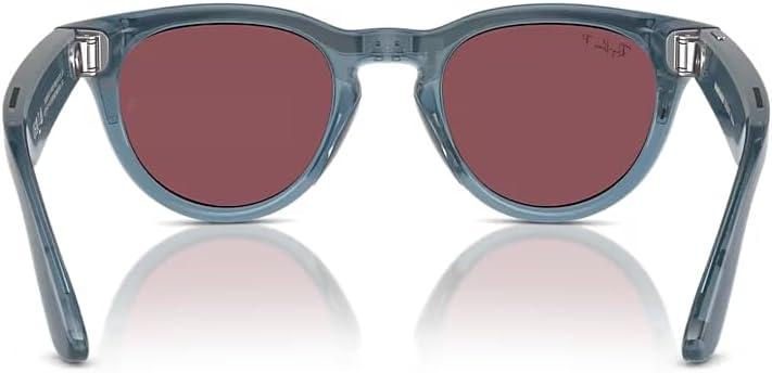 imageRayBan Mens 0RW4009 Meta Headliner Polarized Phantos Sunglasses Shiny Jeans 50mm