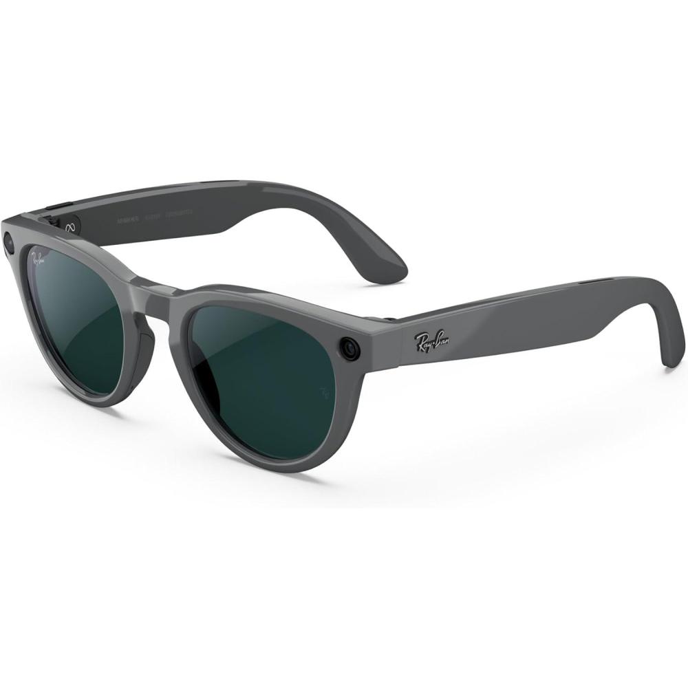 imageMeta RayBan Glasses Headliner Gen 2Shiny Asteroid Grey  Transitions Emerald Lenses