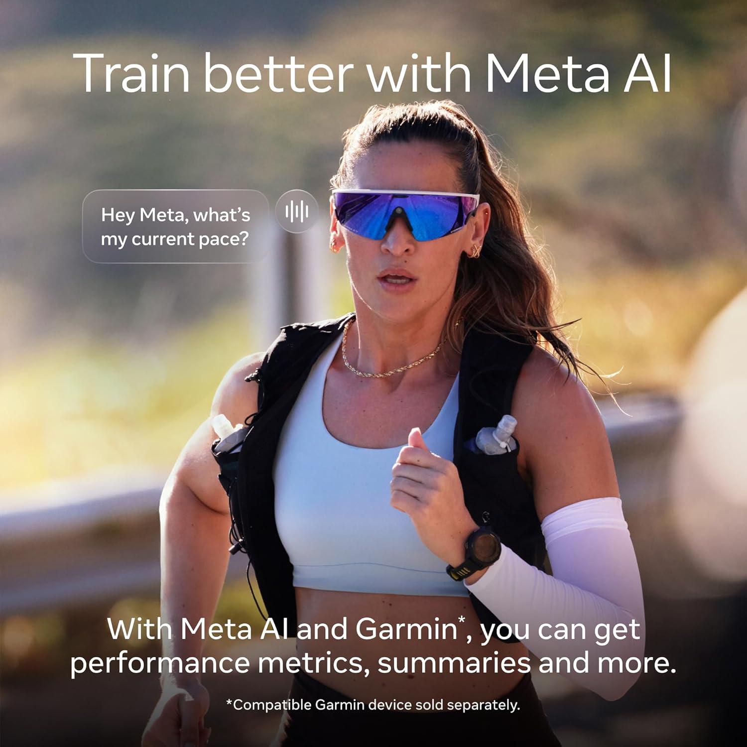 imageOakley  Meta Vanguard with Meta AI Audio Photo Video Compatibility  Black Prizm 24KWhite  Prizm Black