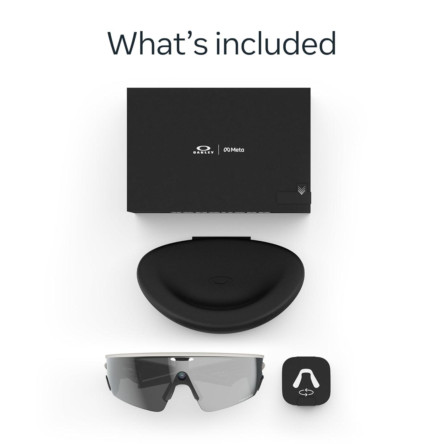 imageOakley  Meta Vanguard with Meta AI Audio Photo Video Compatibility  Black Prizm 24KWhite  Prizm Black