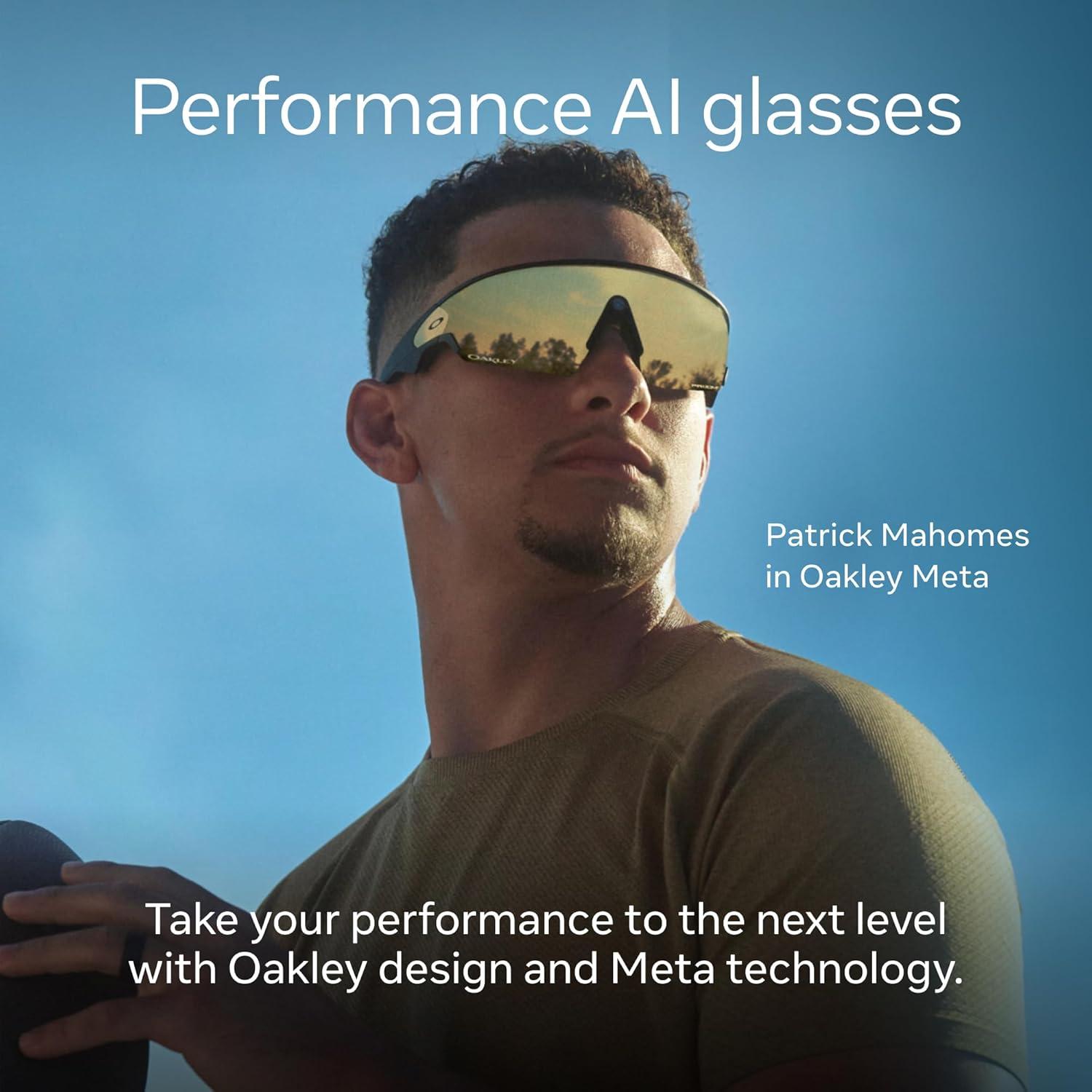 imageOakley  Meta Vanguard with Meta AI Audio Photo Video Compatibility  Black Prizm 24KWhite  Prizm Sapphire