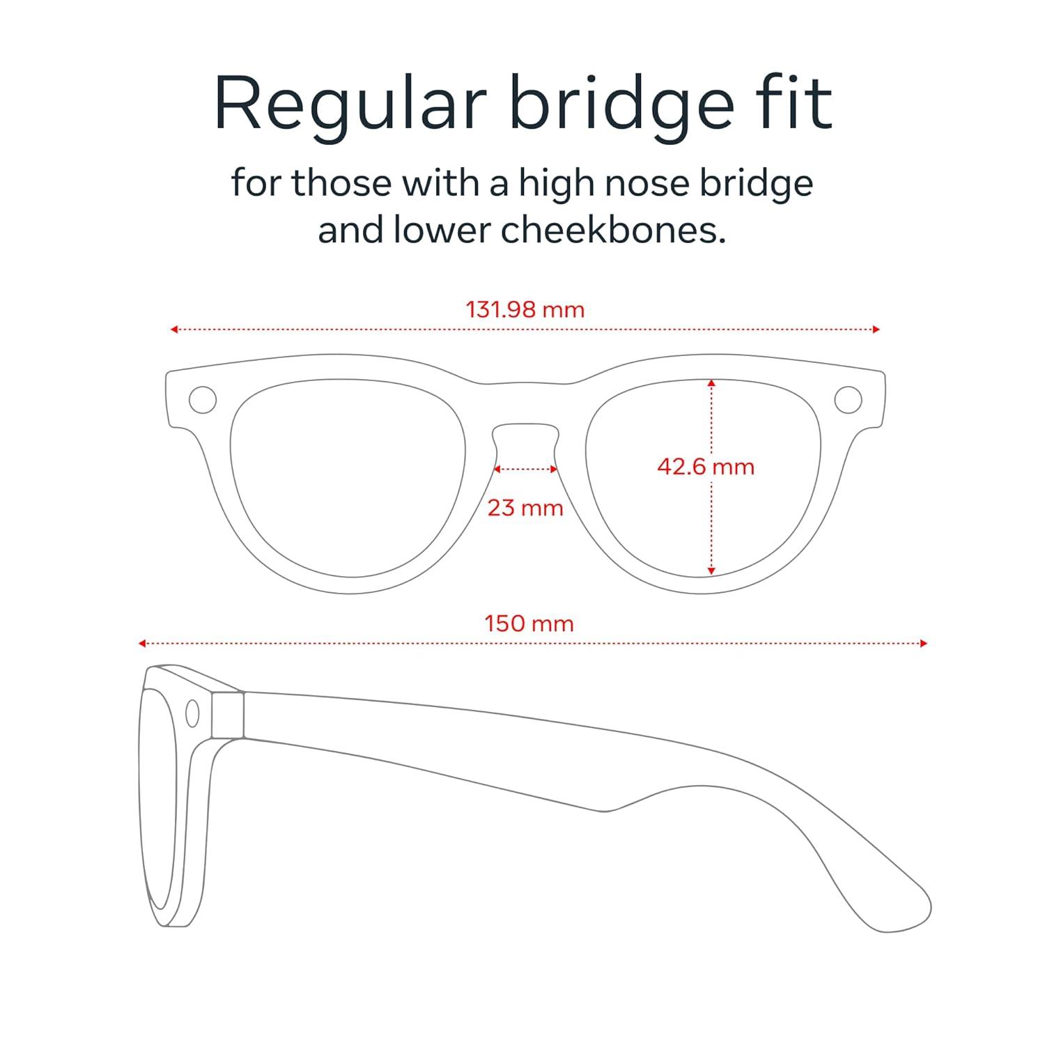 imageRayBan  Meta Headliner Low Bridge Fit Gen 2  Shiny Black Green lensesMatte Black  Clear Lenses