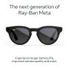 imageRayBan  Meta Headliner Low Bridge Fit Gen 2  Shiny Black Green lensesMatte Black  Polarized Gradient Graphite Lenses