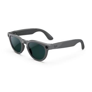 imageRayBan  Meta Headliner Low Bridge Fit Gen 2  Shiny Black Green lensesShiny Asteroid Grey  Transitions Emerald Lenses