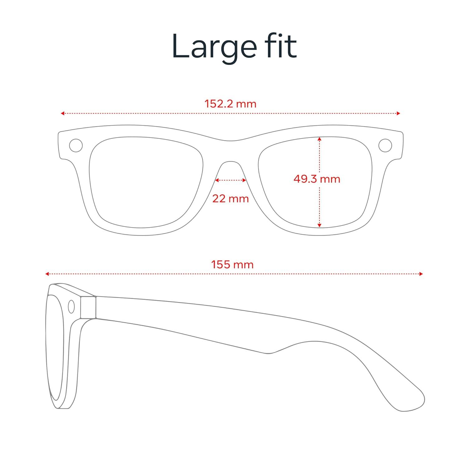 imageRayBan  Meta Wayfarer Gen 2  Matte Black Polarized Gradient Graphite lensesMatte Black  Clear Lenses
