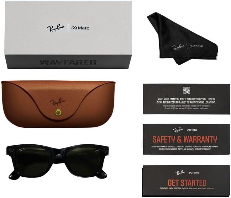 imageRayBan Meta Glasses WayfarerShiny BlackGreen