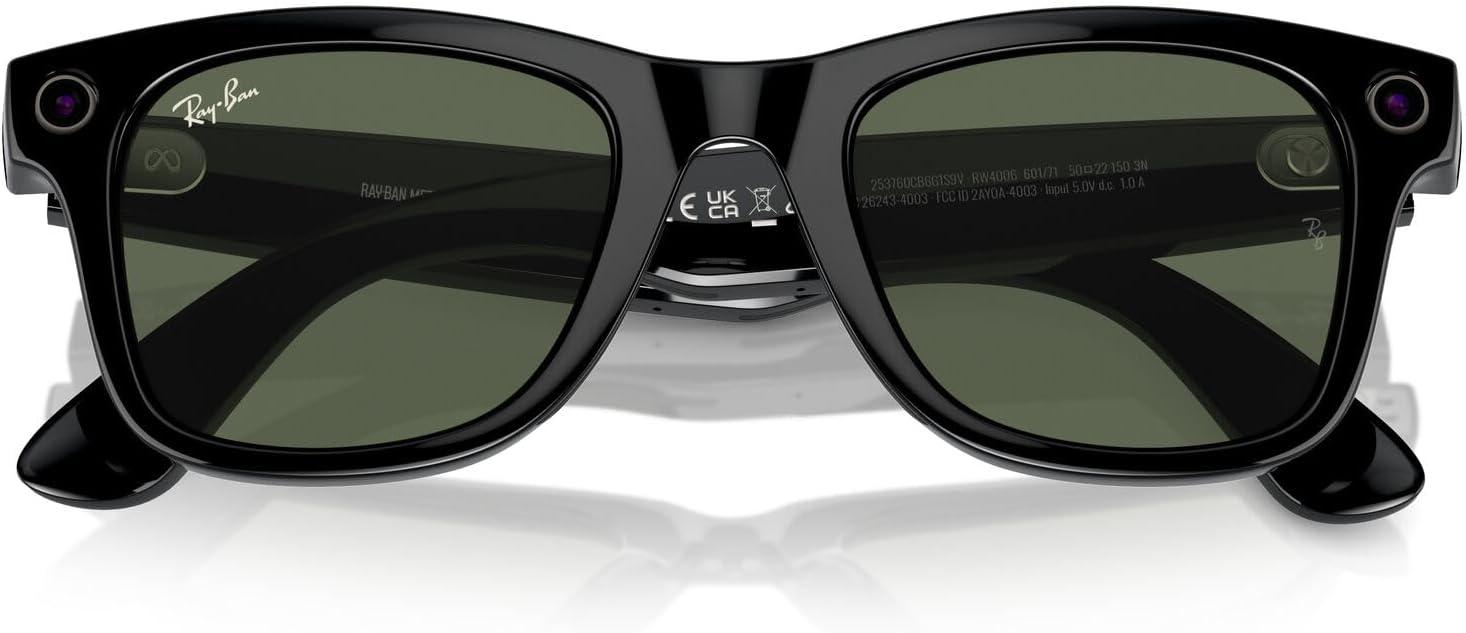 imageRayBan Meta Glasses WayfarerShiny BlackGreen