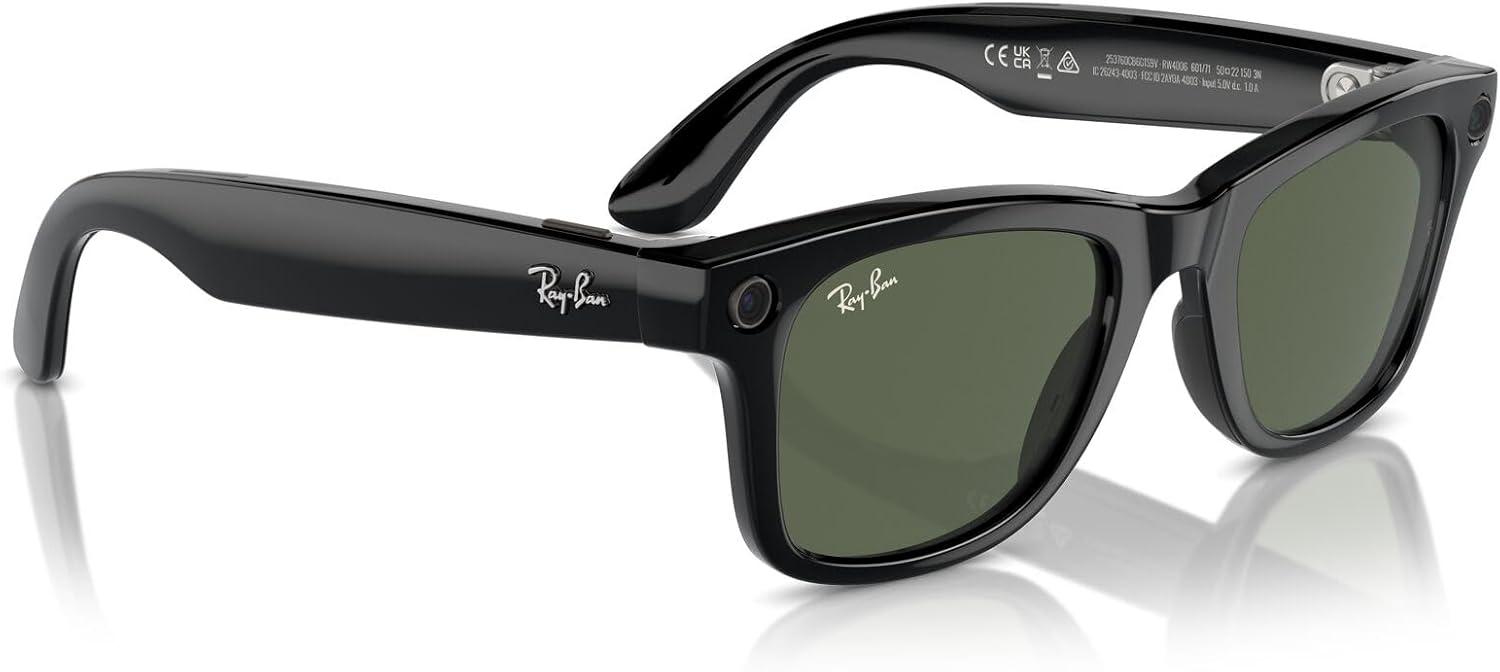 imageRayBan Meta Glasses WayfarerShiny BlackGreen