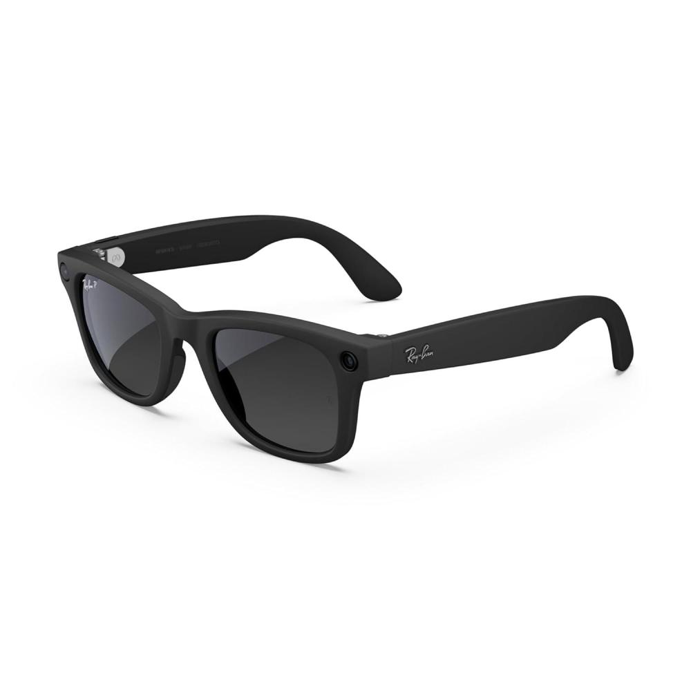 imageRayBan  Meta Wayfarer Gen 2  Matte Black Polarized Gradient Graphite lensesMatte Black  Polarized gradient Graphite Lenses