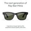 imageRayBan  Meta Wayfarer Gen 2  Matte Black Polarized Gradient Graphite lensesShiny Black  Green Lenses
