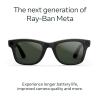 imageRayBan  Meta Wayfarer Gen 2  Matte Black Polarized Gradient Graphite lensesShiny Black  Transitions Graphite Green Lenses