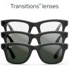 imageRayBan Meta Glasses WayfarerMatte BlackTransitions Clear to Graphite Green Regular
