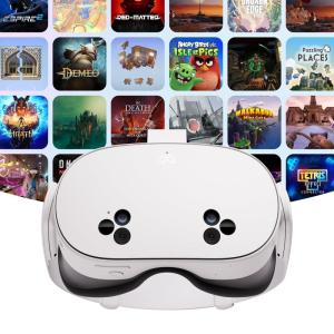 imageMeta Quest 3S 256GB Virtual Reality Headset Bundle with 24 Months of Meta Horizon Games Subscription ampamp Meta Warranty Plus Enhanced Protection256GB  Subscription  Warranty
