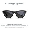 image:imageRayBan Meta Gen 2 Skyler Shiny Transparent Peach  Smart AI Glasses for Men Women  2x Battery Life  3K Ultra HD  12 MP Camera Audio Video Recording  Transitions Brown Lenses  SunglassesShiny Black  Polarized Gradient Graphite Lenses