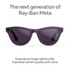 image:imageRayBan Meta Gen 2 Skyler Shiny Transparent Peach  Smart AI Glasses for Men Women  2x Battery Life  3K Ultra HD  12 MP Camera Audio Video Recording  Transitions Brown Lenses  SunglassesShiny Mystic Violet  Transitions Amethyst Lenses