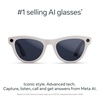 image:imageRayBan Meta Gen 2 Skyler Shiny Transparent Peach  Smart AI Glasses for Men Women  2x Battery Life  3K Ultra HD  12 MP Camera Audio Video Recording  Transitions Brown Lenses  SunglassesShiny Chalky Grey  Transitions Sapphire Lenses