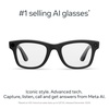 image:imageRayBan Meta Wayfarer Gen 2 with Meta AI photo and video capture longer battery life  Shiny Transparent Grey Transitions Sapphire LensesMatte Black  Clear Lenses