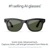 image:imageRayBan Meta Wayfarer Gen 2 with Meta AI photo and video capture longer battery life  Shiny Transparent Grey Transitions Sapphire LensesShiny Black  Green Lenses