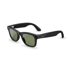 image:imageRayBan Meta Wayfarer Gen 2 with Meta AI photo and video capture longer battery life  Shiny Transparent Grey Transitions Sapphire LensesShiny Black  Green Lenses