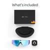 image:imageMeta Oakley Vanguard Black  Smart AI Glasses for Men Women  Camera Audio Video Recording  Prizm Black Lenses  SunglassesWhite  Prizm Sapphire