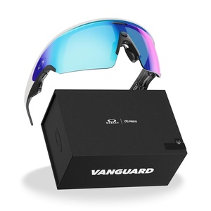 image:imageMeta Oakley Vanguard Black  Smart AI Glasses for Men Women  Camera Audio Video Recording  Prizm Black Lenses  SunglassesWhite  Prizm Sapphire