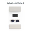 image:imageMeta Adventurer Classic Tortoise  Smart AI glasses for Women Men AI 12MP Camera Live Translate  3K HD Resolution  8 Hour Battery  Range of Sizes  Brown LensesLinenTransitions Sapphire Lenses